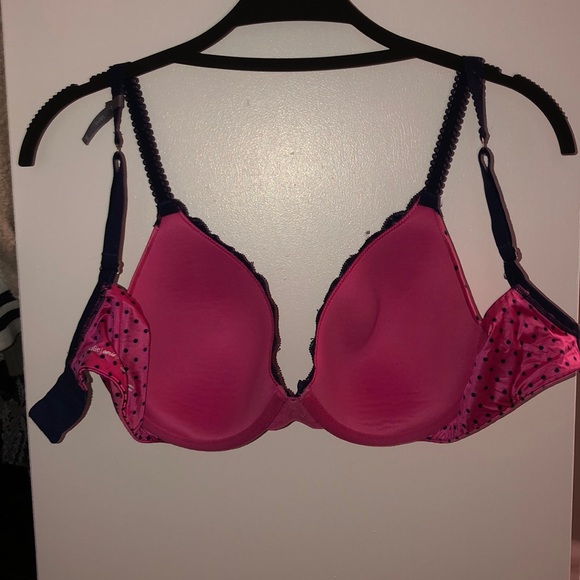 COPY - Aerie sofie bra size 34D pink and navy lace - Picture 3 of 5